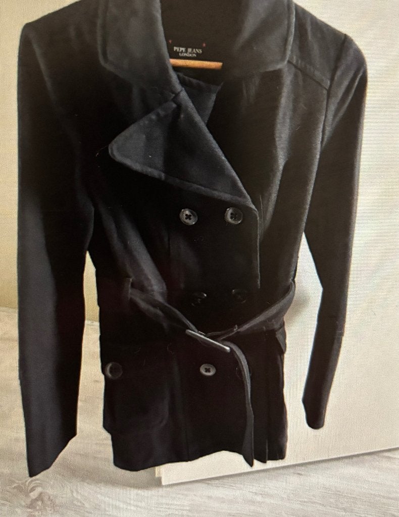 Pepe Jeans jas - maat S - zwart, Verzenden, Zo goed als nieuw, Maat 38/40 (M), Zwart