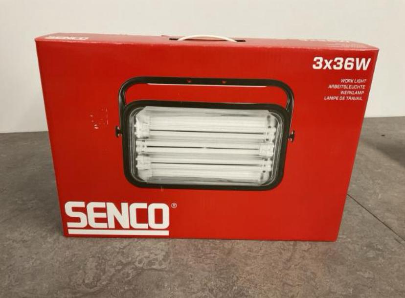 SENCO Bouwlamp 3x36W  NIEUW, Doe-het-zelf en Verbouw, Minder dan 50 watt, Ophalen of Verzenden, Senco, Lamp met armatuur