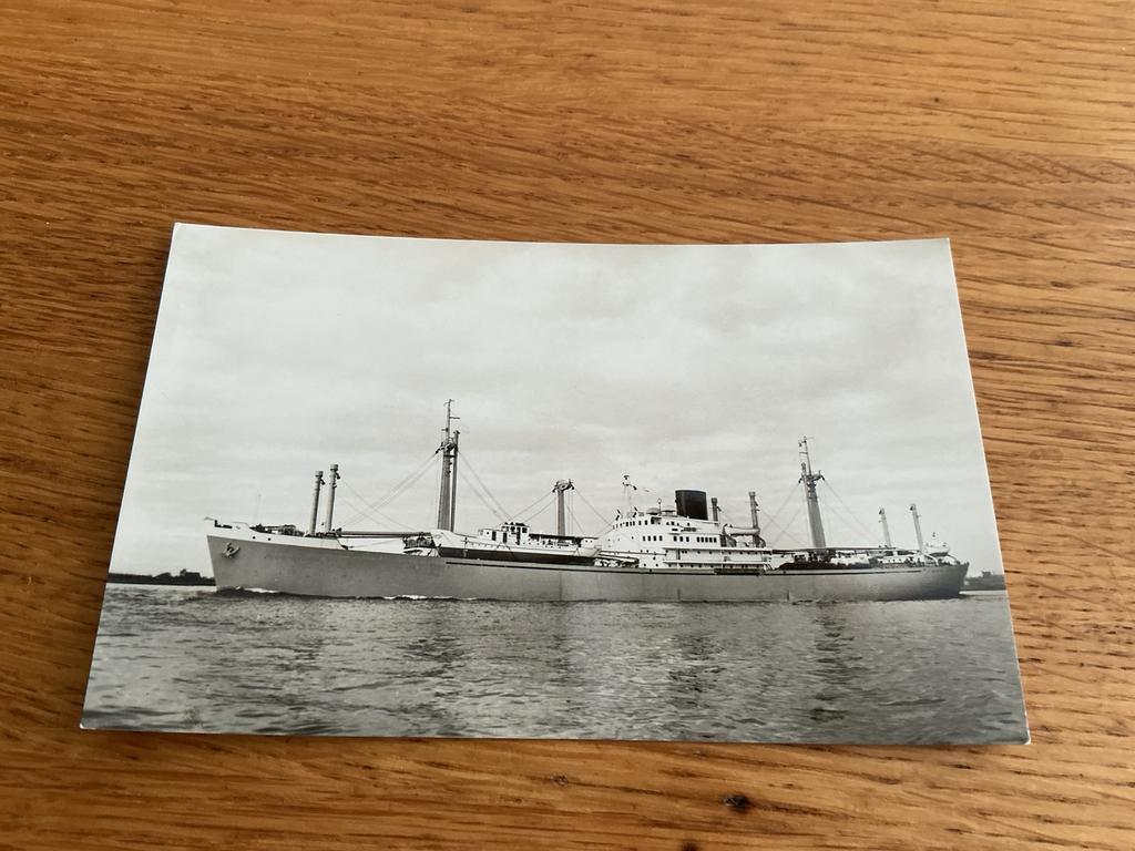 S354 MS WONOSOBO ROTTERDAMSCHE LLOYD, Ophalen of Verzenden, Zo goed als nieuw, Kaart, Foto of Prent