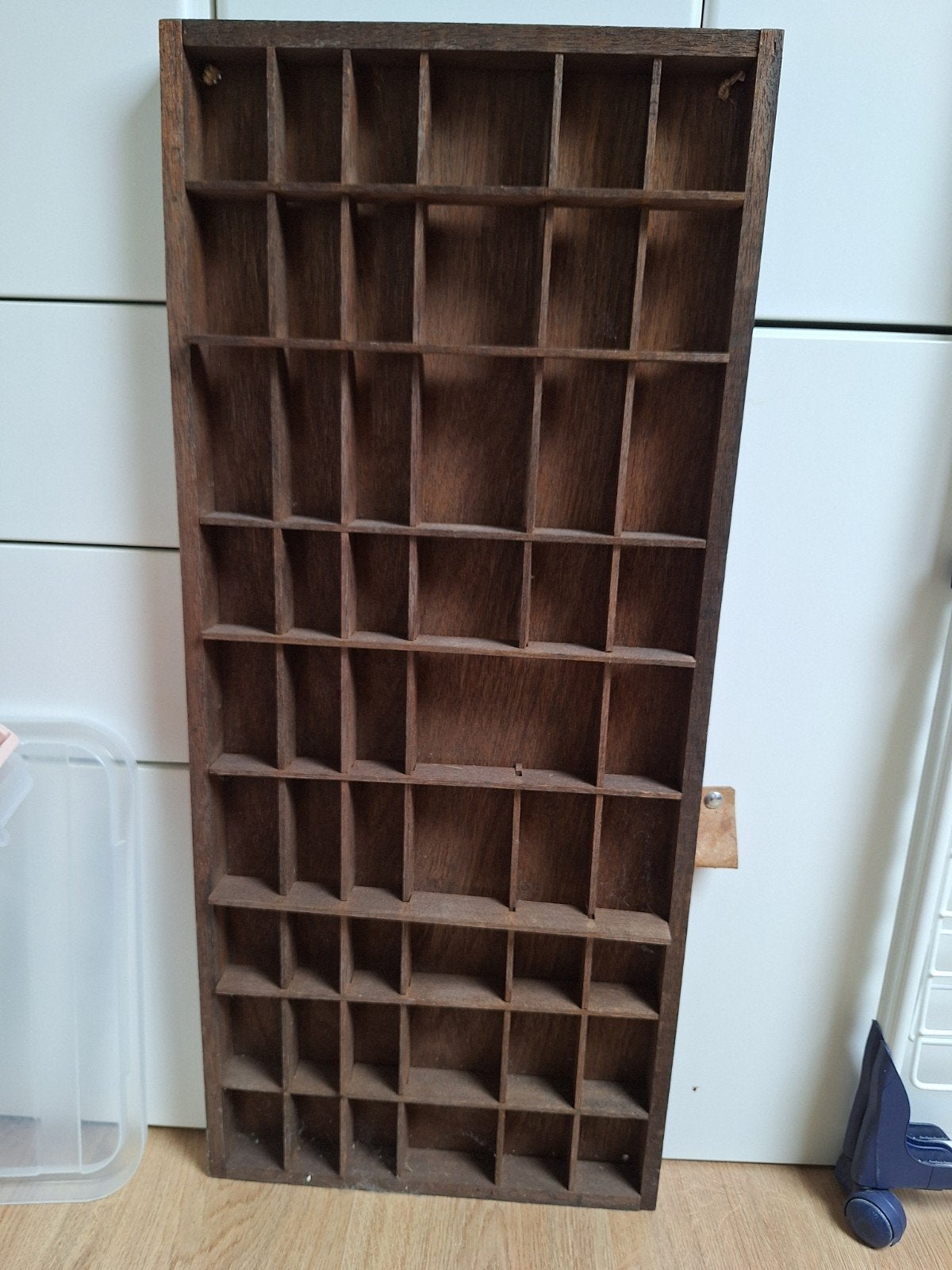 Houten Letterbak / Vakkenkastje - Vintage Stijl, Ophalen, Gebruikt, Bruin, Vintage