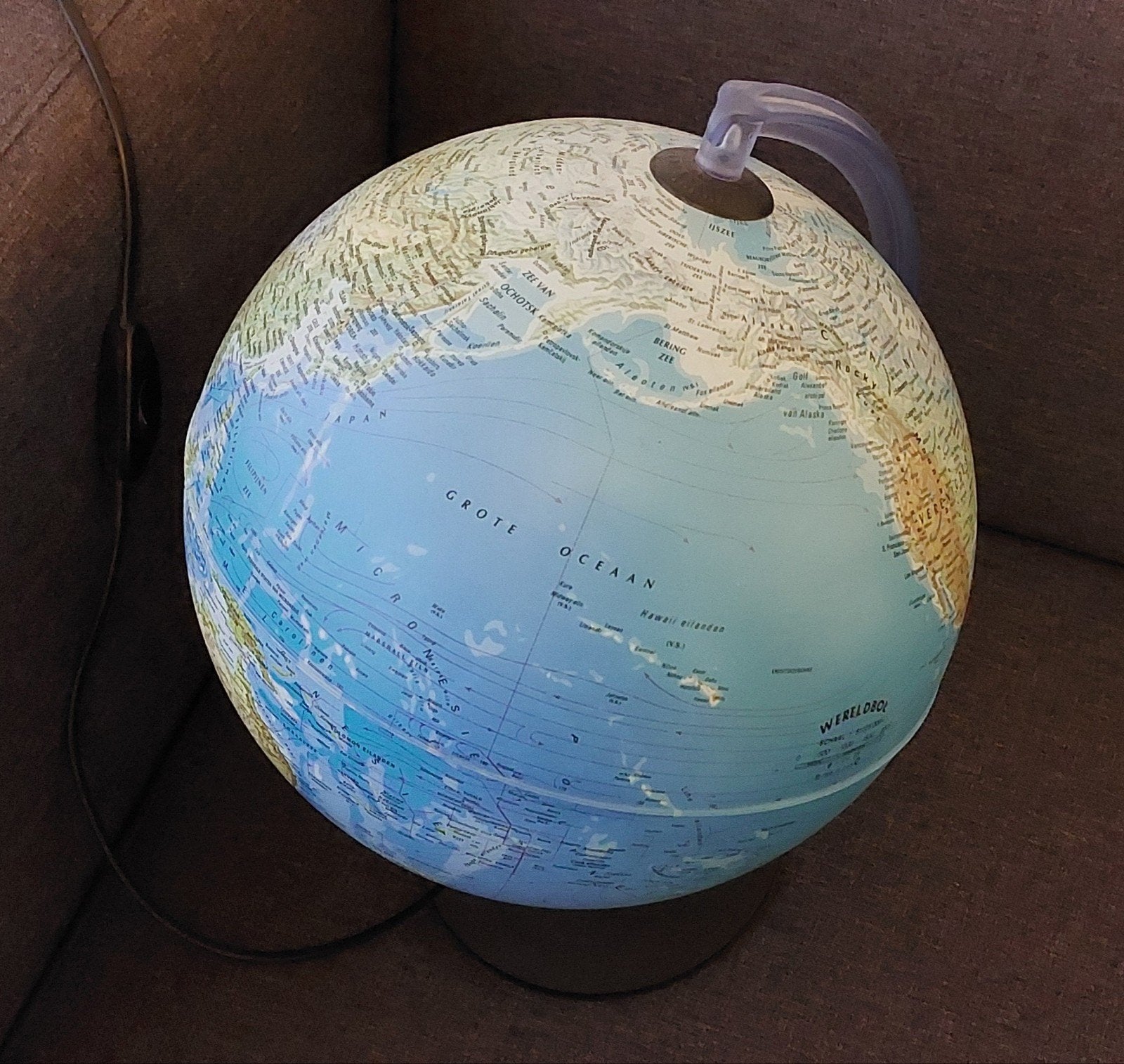 GRATIS Wereldbol lamp, Ophalen, Gebruikt