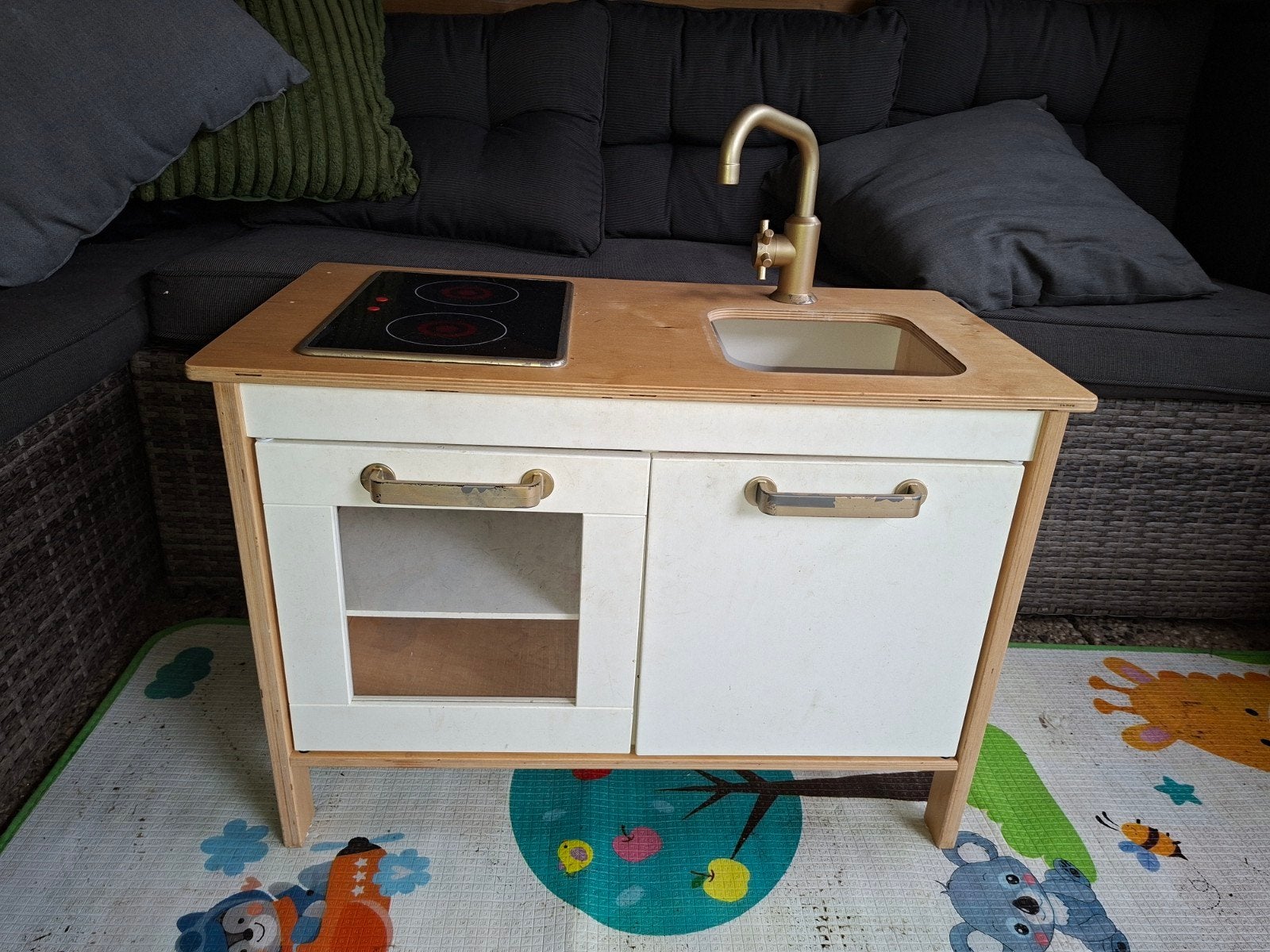 IKEA Speelkeuken DUKTIG met gouden kraan, Ophalen, Gebruikt, Hout, Speelkeuken