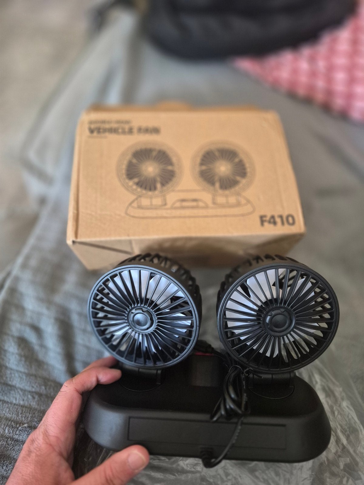 Dubbele USB autoventilator, Ophalen of Verzenden, Nieuw