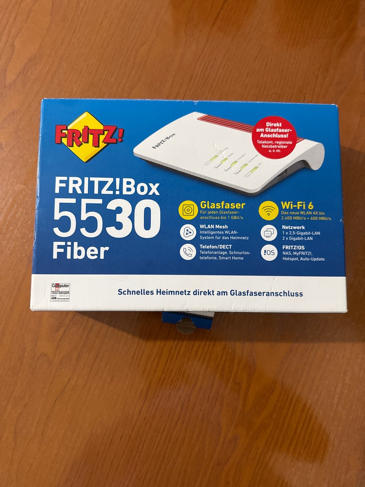 FRITZ!Box 5530 Fiber - Nieuw in doos, Ophalen of Verzenden, Nieuw, Router