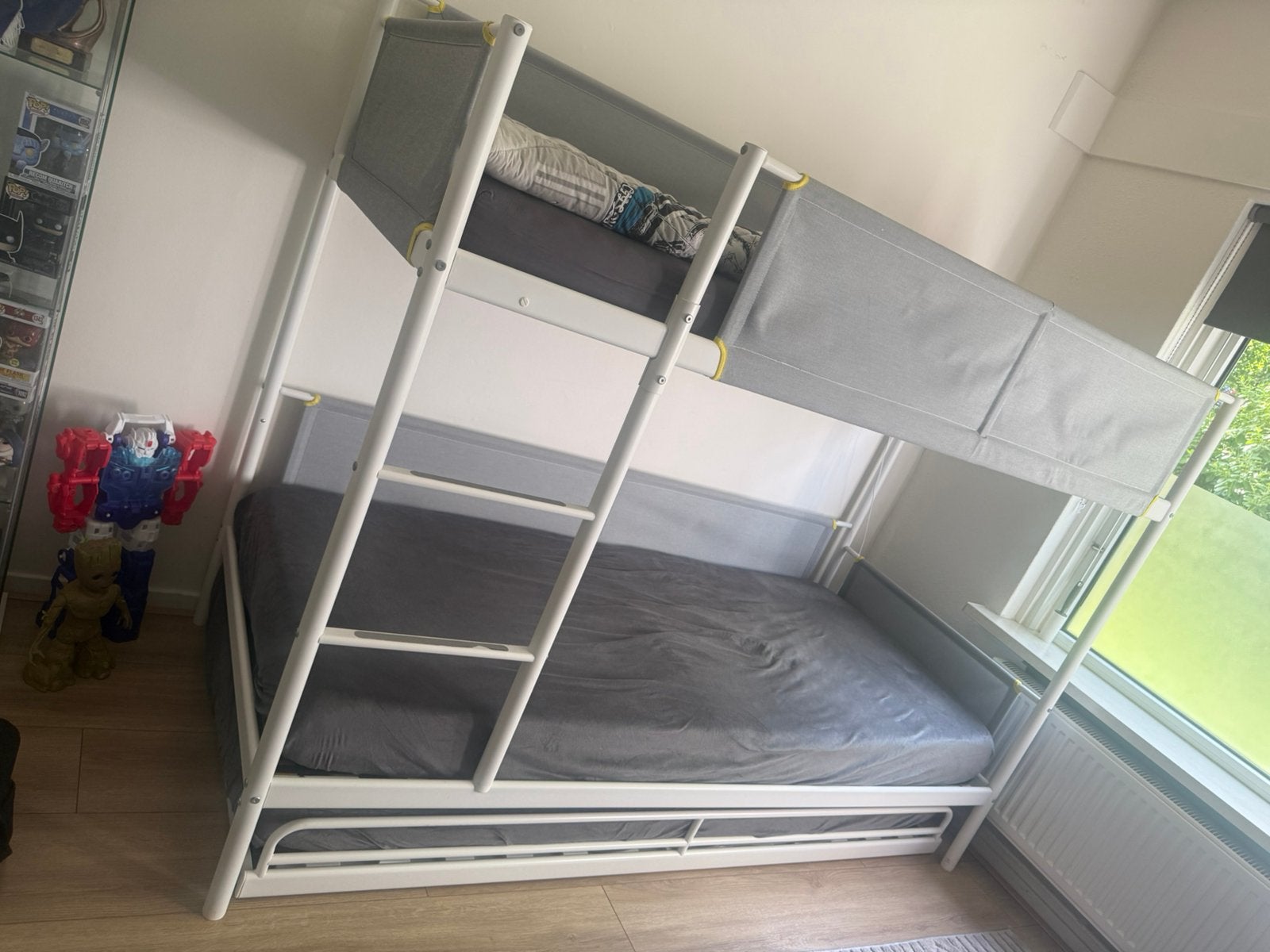 İkea stapelbed, Huis en Inrichting, Slaapkamer | Stapelbedden en Hoogslapers, Ophalen, 90 cm, 160 tot 180 cm, Tweepersoons