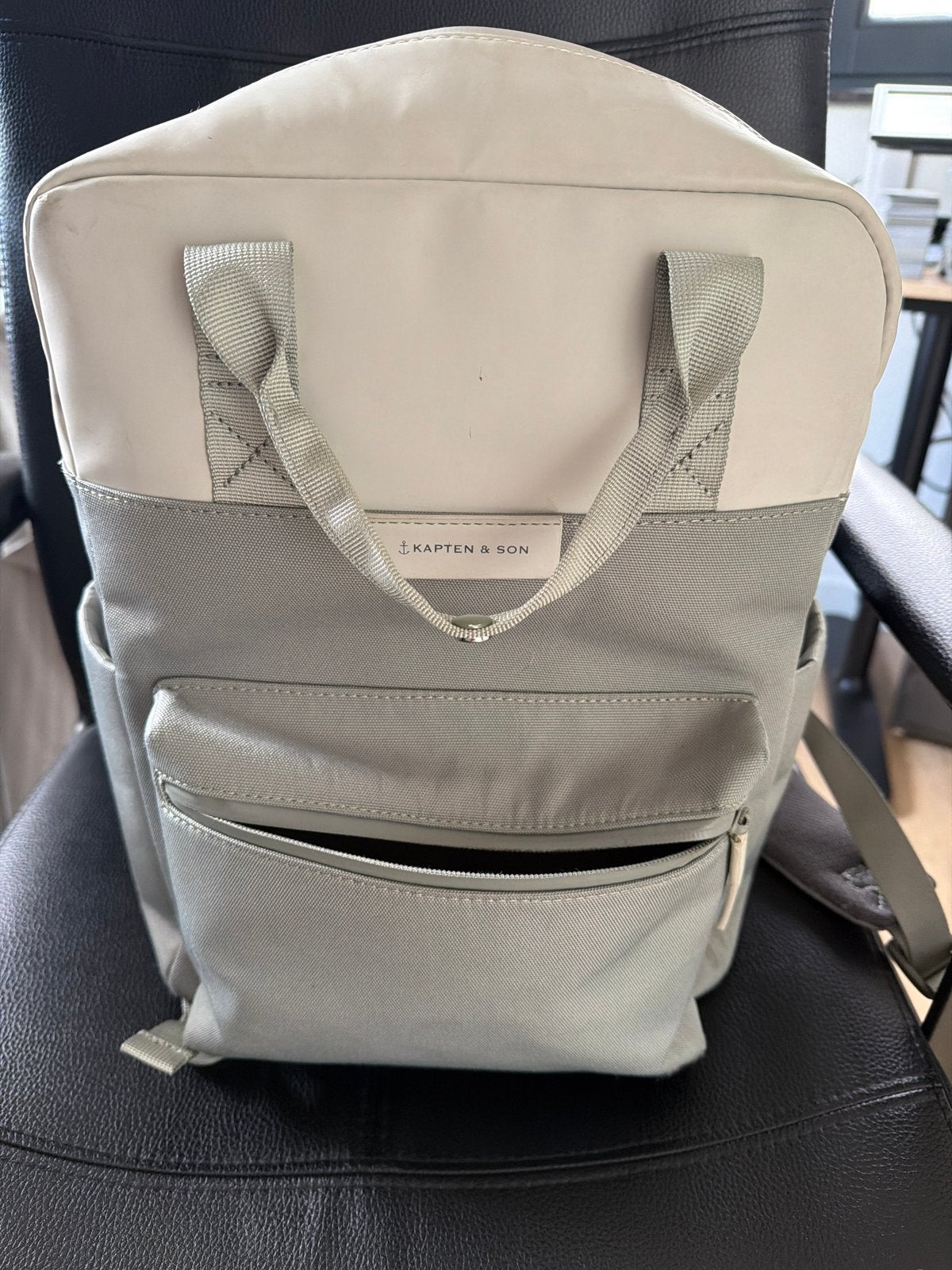 Kapten & Son Tas, (mint)groen - Gebruikt, Gebruikt, 25 tot 40 cm, 30 tot 45 cm, Ophalen