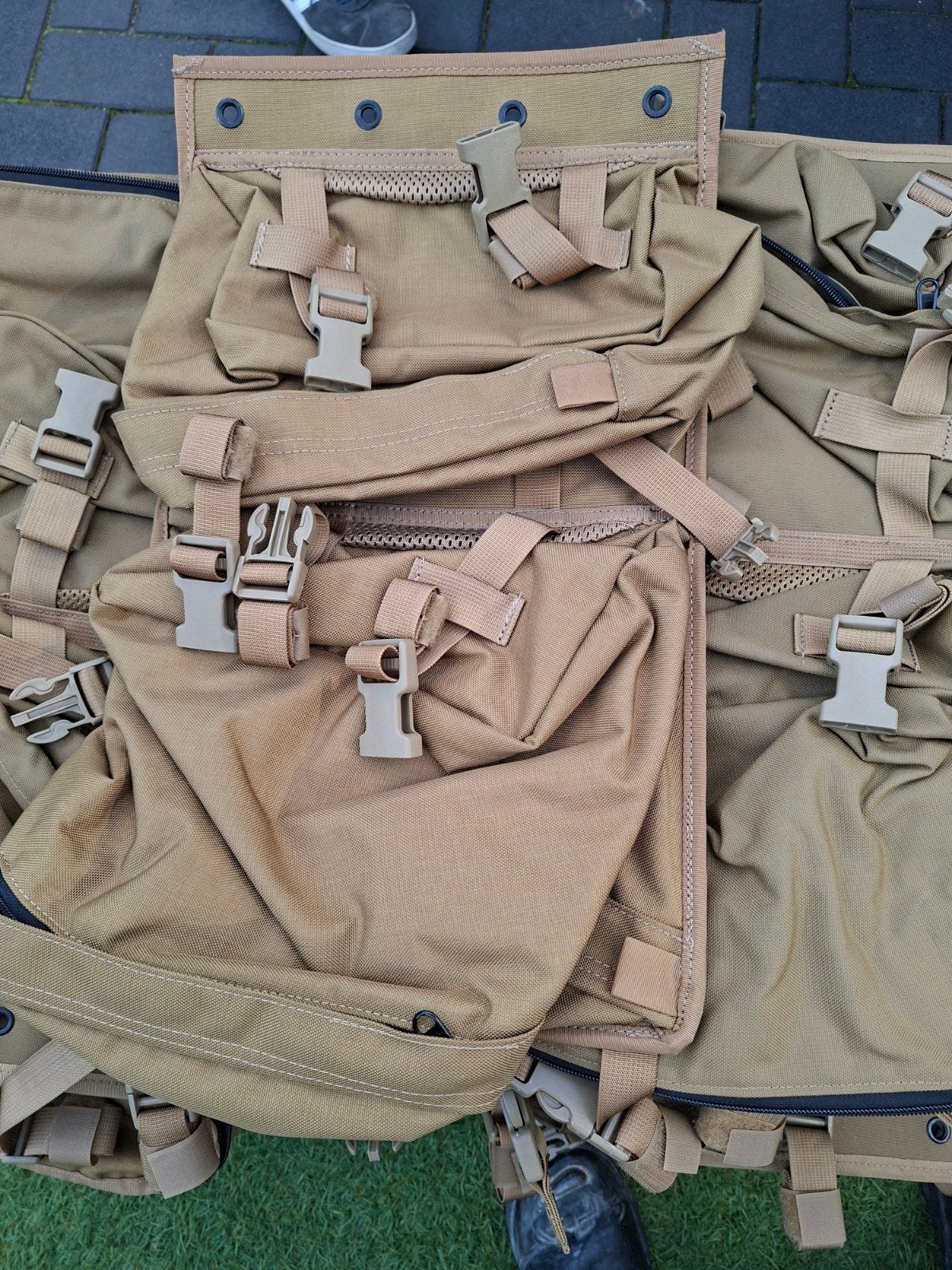 Tactische rugzak uitbreiding Coyote Bruinleger nekaf airsoft, Sieraden, Tassen en Uiterlijk, Overige merken, Gebruikt, 25 tot 40 cm