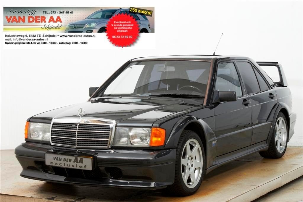 Mercedes-benz 190 190E 2.5-16 EVO II Gelimiteerde No;365 Bel, Auto's, Achterwielaandrijving, 4 stoelen, Zwart, Mercedes-Benz