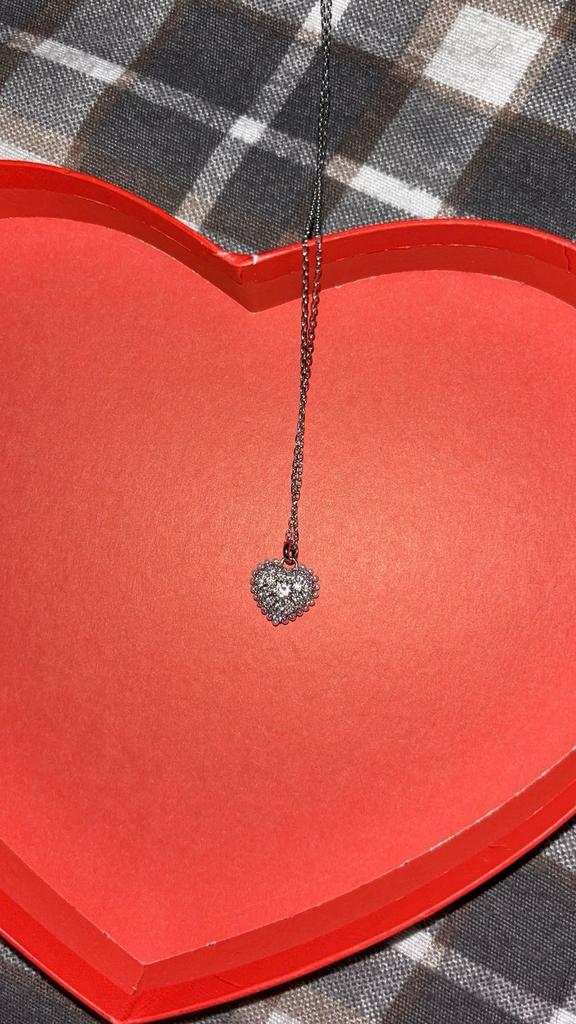 Swarovski idyllia heart met diamantjes, Ophalen of Verzenden