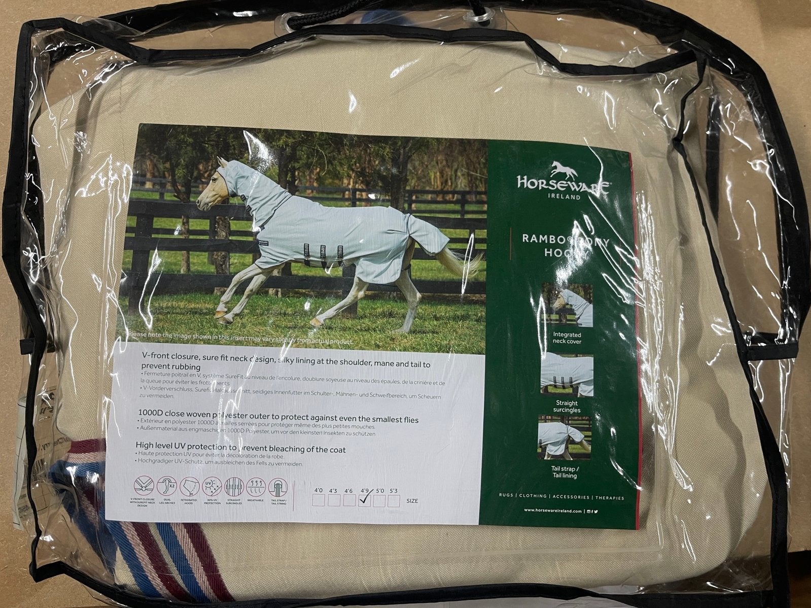 NIEUW - Horseware Rambo Pony Hoody 4’9 - 95 bovenmaat (145), Nieuw, Ophalen of Verzenden, Eczeemdeken, Pony (P)