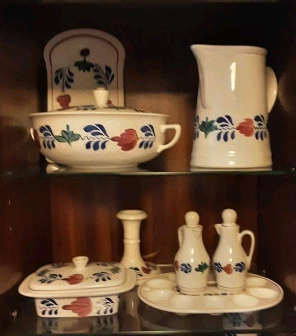 Uitgebreid Boerenbont Servies - Compleet en Klassiek, Ophalen of Verzenden