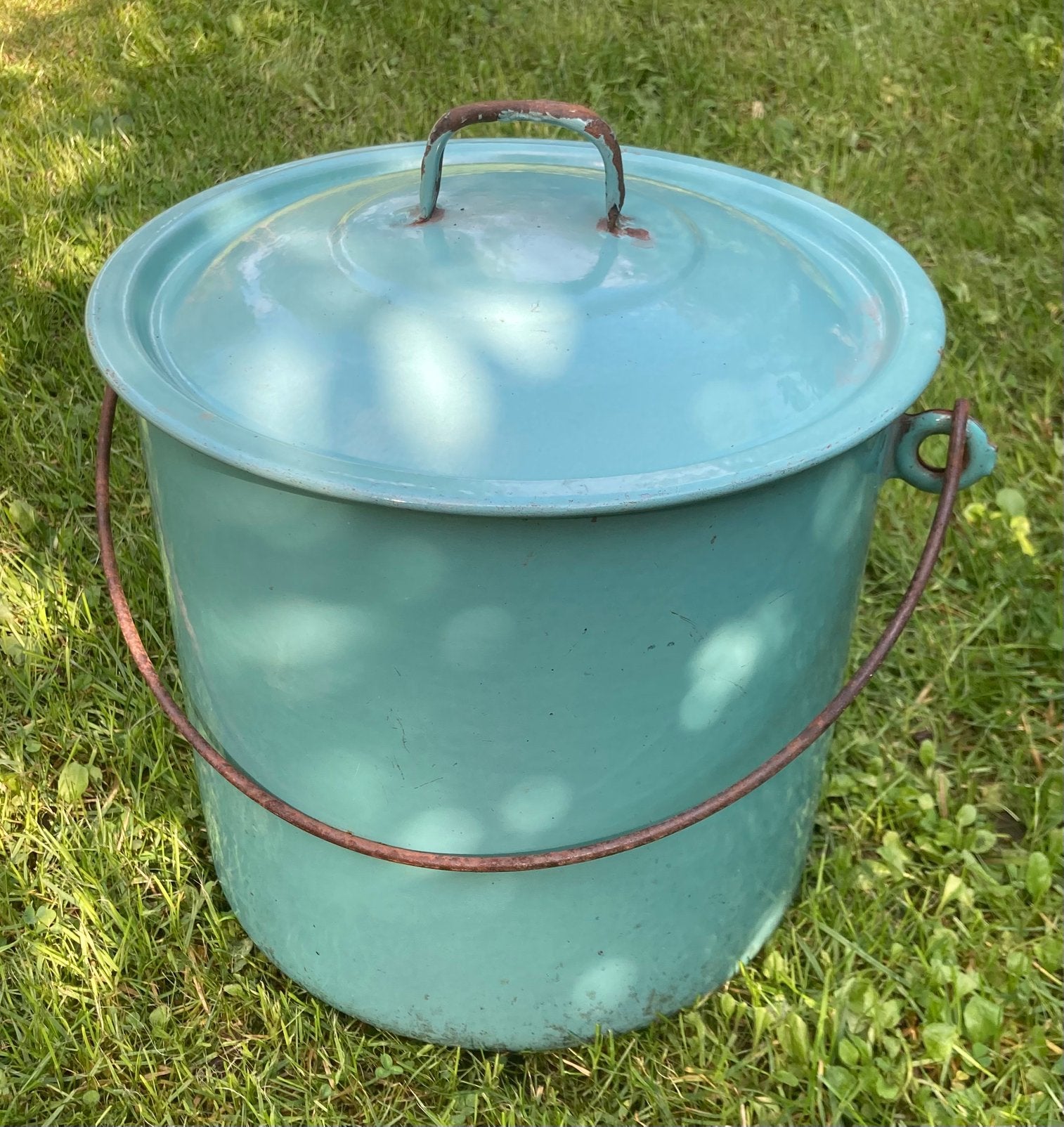 Aqua groene pan, Ophalen of Verzenden