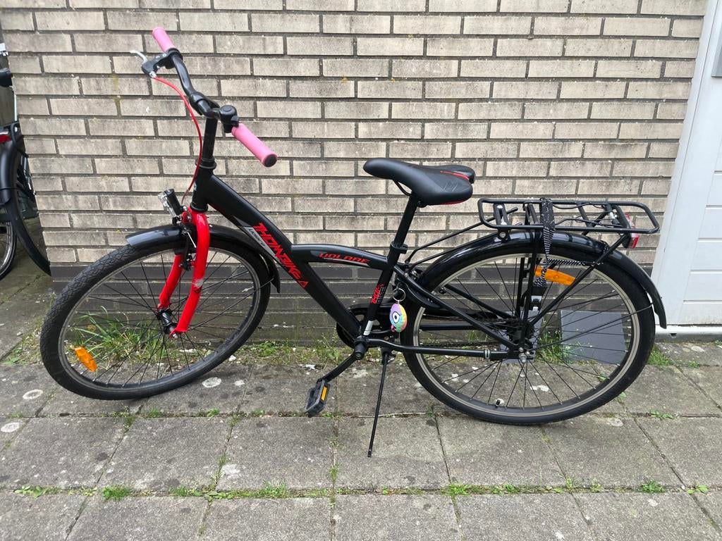 Kinderfiets - Volare Thombike 26 inch rood, Terugtraprem, Gebruikt, Handrem, Volare Thombike