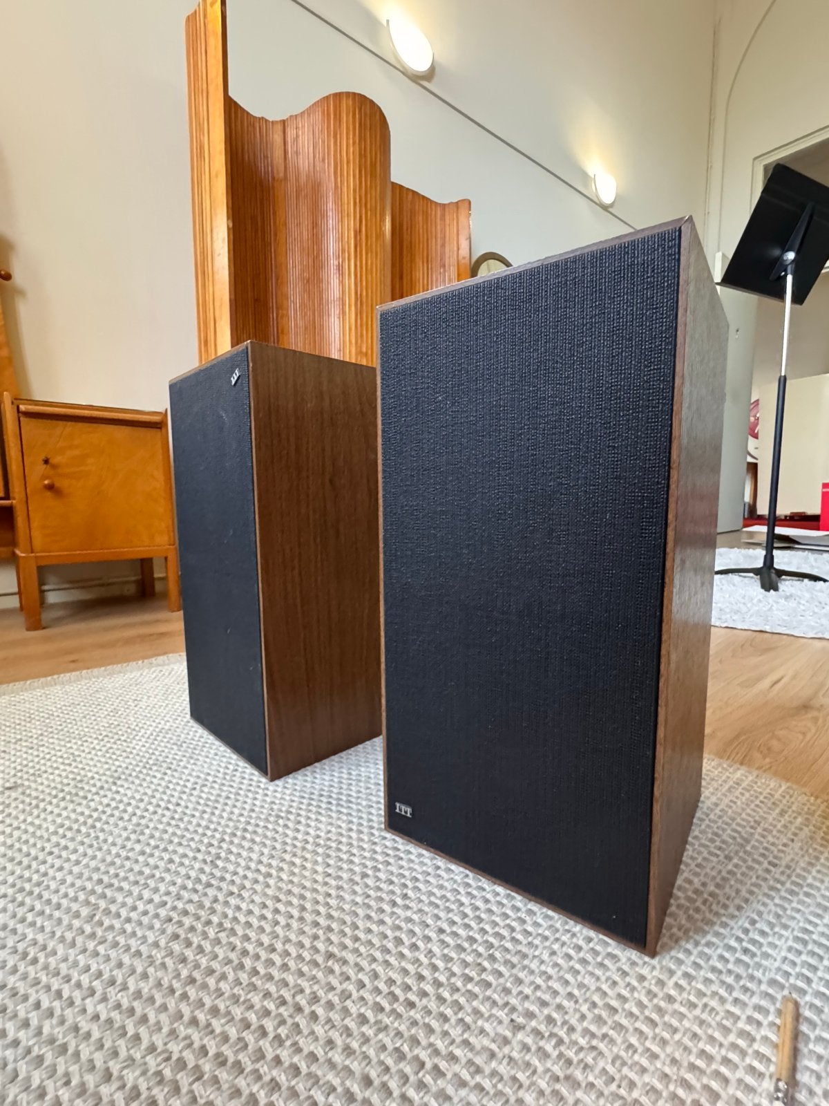 ITT T 230 Vintage Stereo Speakers - Goede Staat, Stereo speakers, Gebruikt, Inclusief kabels, Minder dan 60 watt