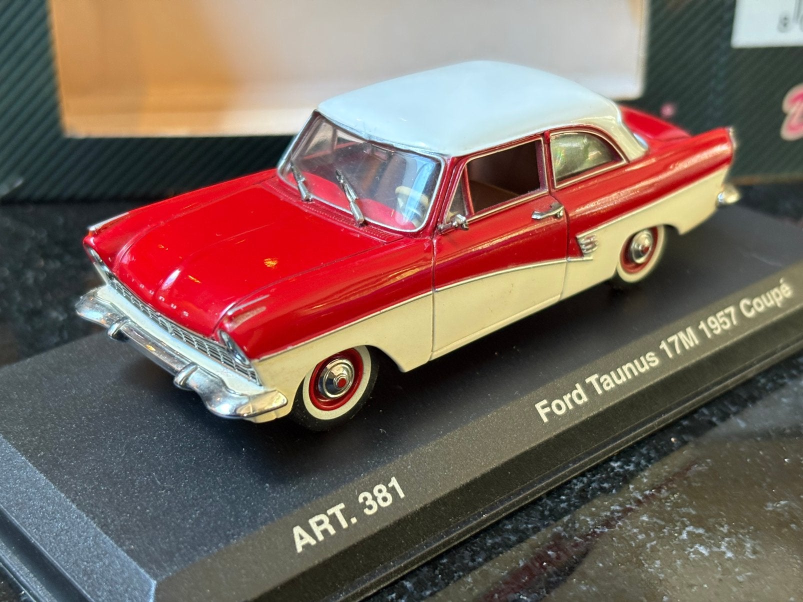 Ford Taunus 17M 1957 Coupé 1:43 DetailCars, Ophalen of Verzenden, Gebruikt, Auto, Overige merken