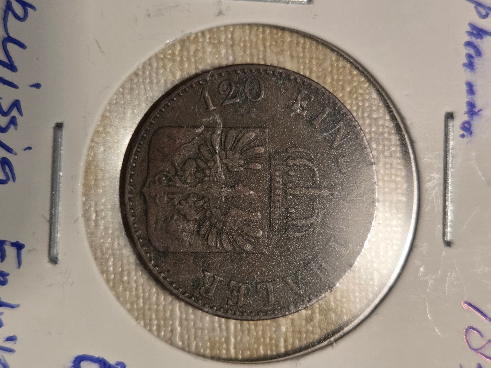 Pruisische 3 Pfennig munt, Frederik IV, 1858, Ophalen of Verzenden, Duitsland, Losse munt
