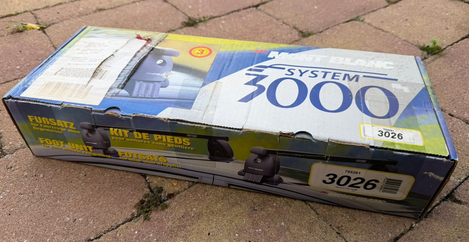 Niet gebruikte Mont Blanc dakdragers voor Renault Clio, Auto diversen, Dakdragers, Ophalen, Nieuw