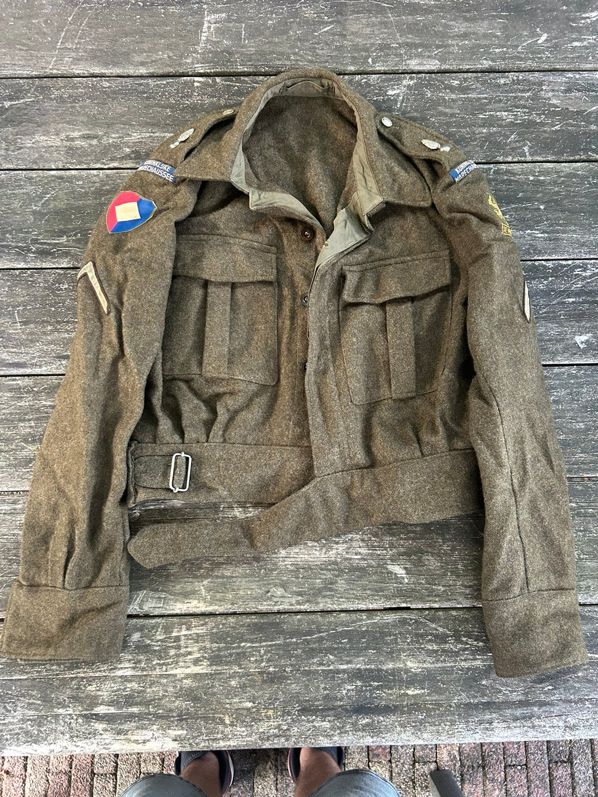 MvO battledress jas koninklijke marechaussee maat 50, Ophalen of Verzenden, Overige soorten, Nederland, Kleding of Schoenen