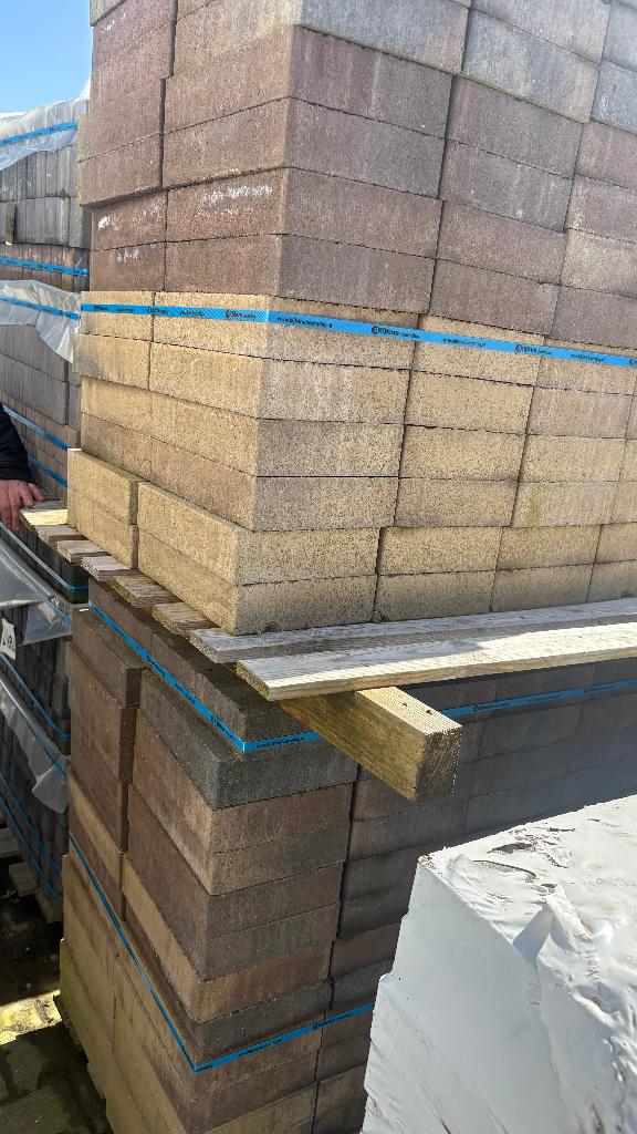 strackstone mis kleur 20x30 20m2, Tuin en Terras, Tegels en Klinkers, Klinkers, Ophalen of Verzenden, Zo goed als nieuw, 10 m² of meer