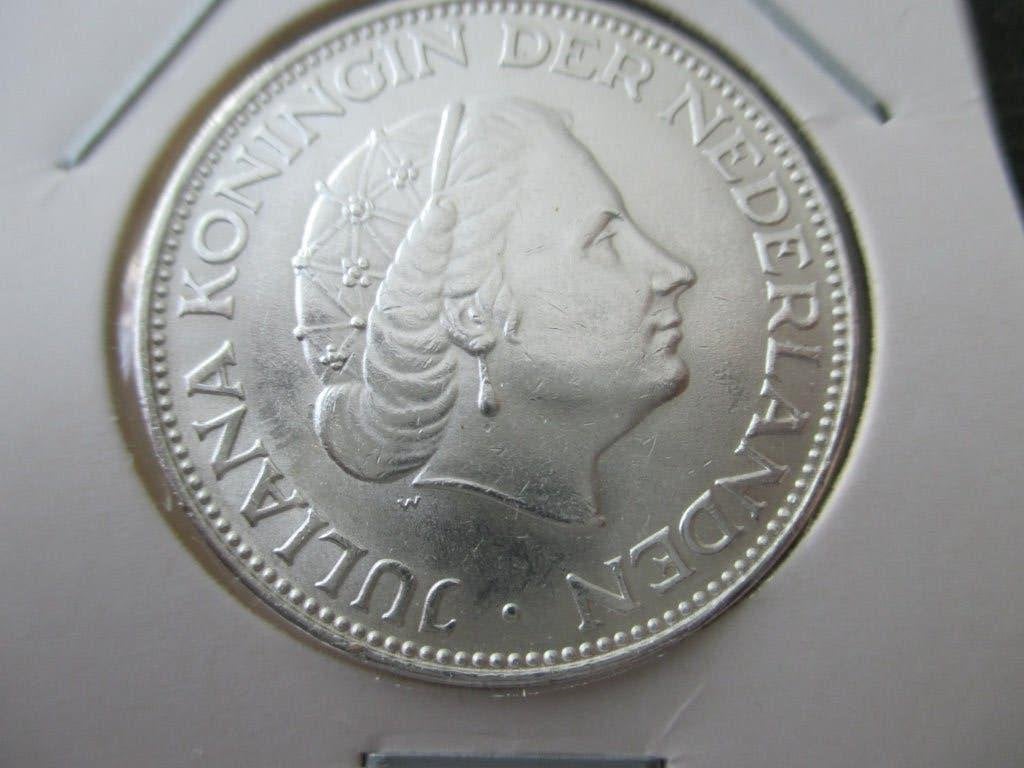 Rijksdaalder 1966, Koningin Juliana, Zilver, Ophalen of Verzenden, Losse munt