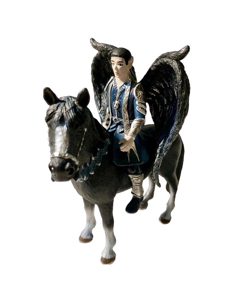 Schleich Bayala 70405 Shadow Elf Turag te paard, Ophalen of Verzenden, Zo goed als nieuw