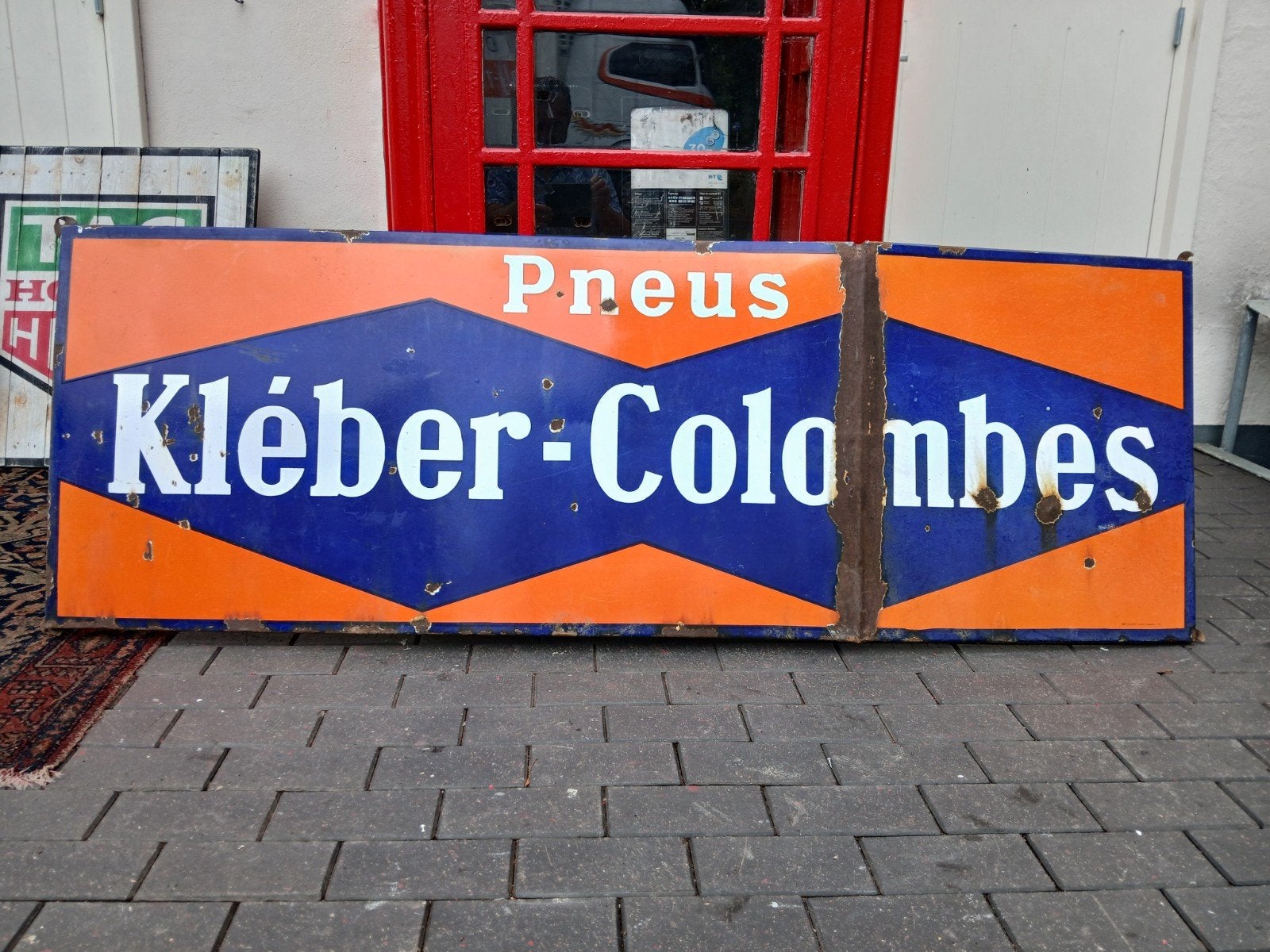 emaillebord Klèber-Colombes xxl, Ophalen, Reclamebord, Gebruikt, Klèber