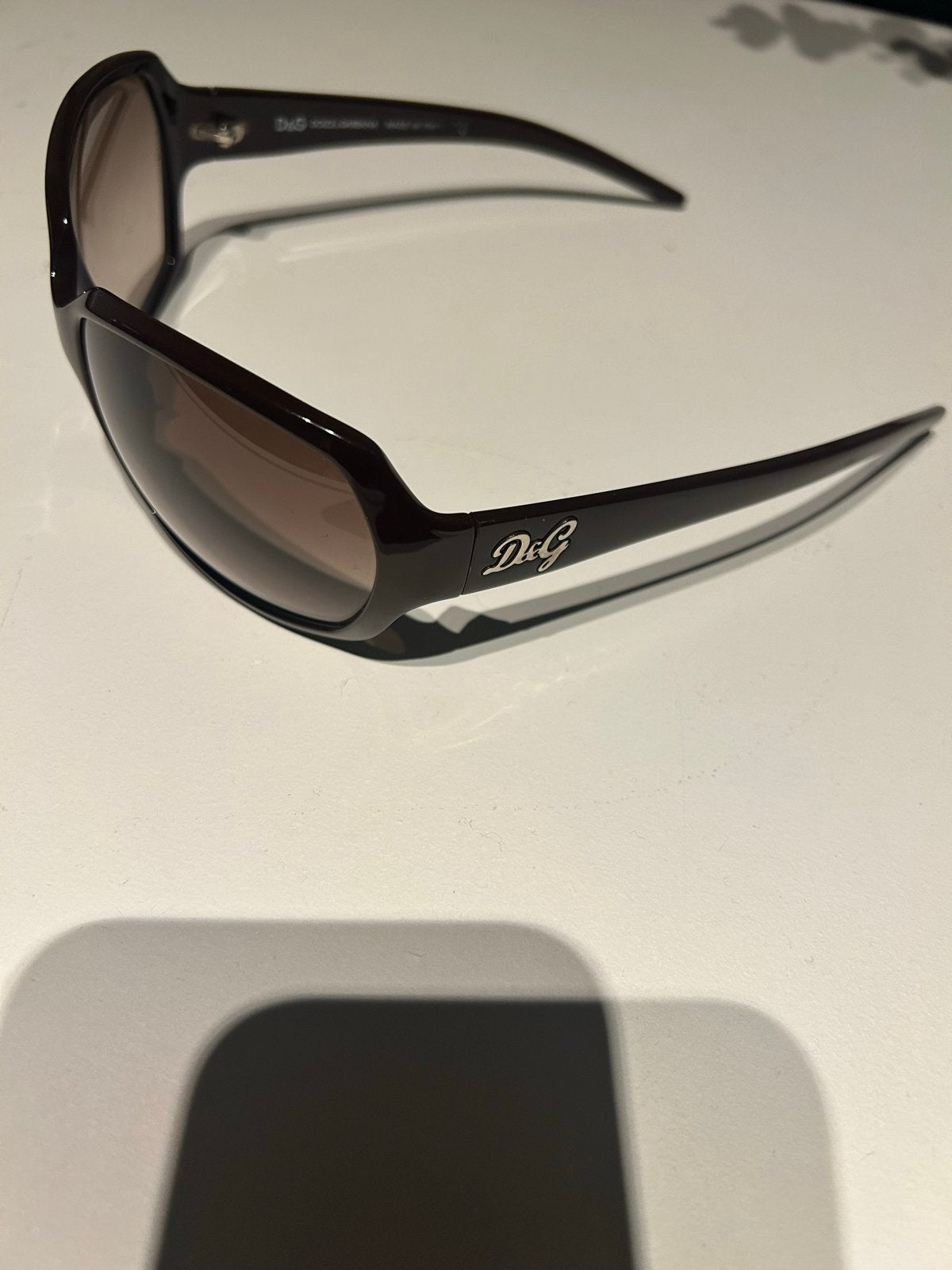 Dolce & Gabbana D&G dames zonnebril bruin, Zonnebril, Bruin, Ophalen of Verzenden, Zo goed als nieuw