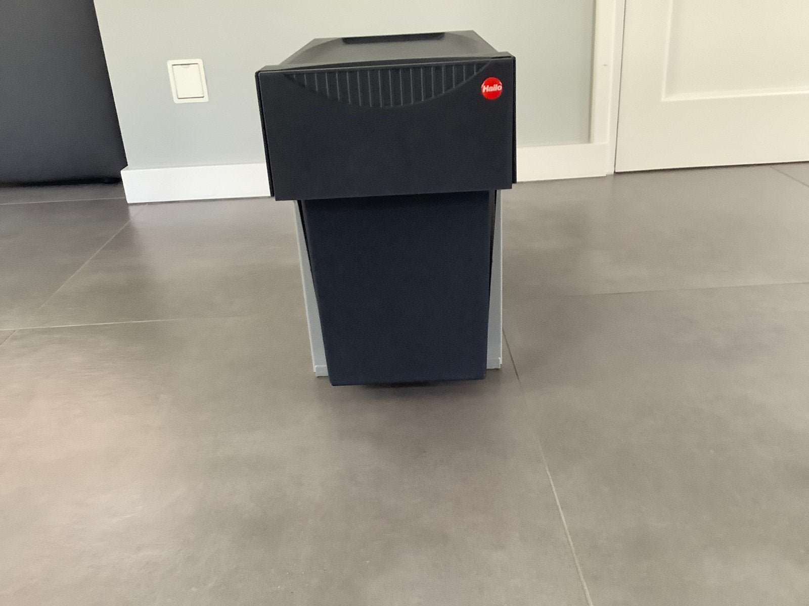 Inbouwsysteem dubbele vuilnisbak merk Hailo, 40 liter of meer, Ophalen, Zo goed als nieuw, Kunststof