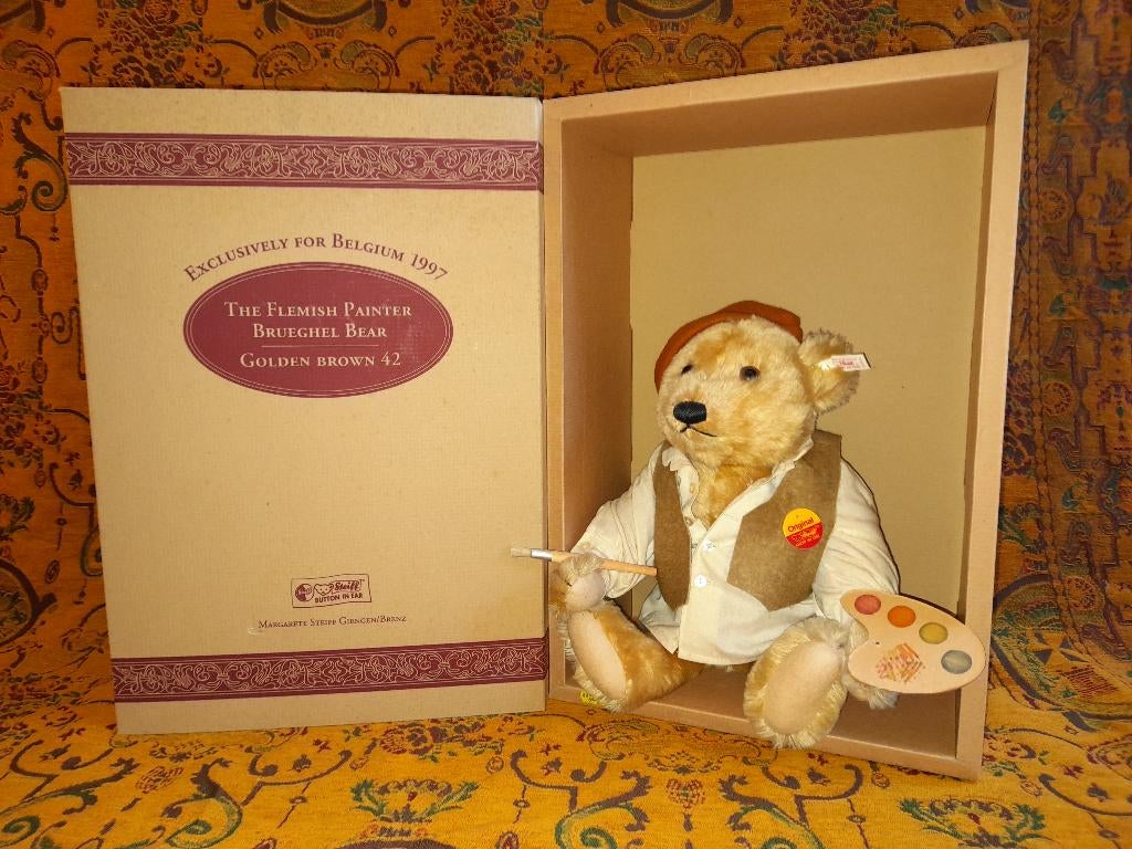 Steiff The Flemish Painter Brueghel Bear, 1997, (659942), Verzamelen, Beren en Cherished Teddies, Ophalen of Verzenden, Zo goed als nieuw