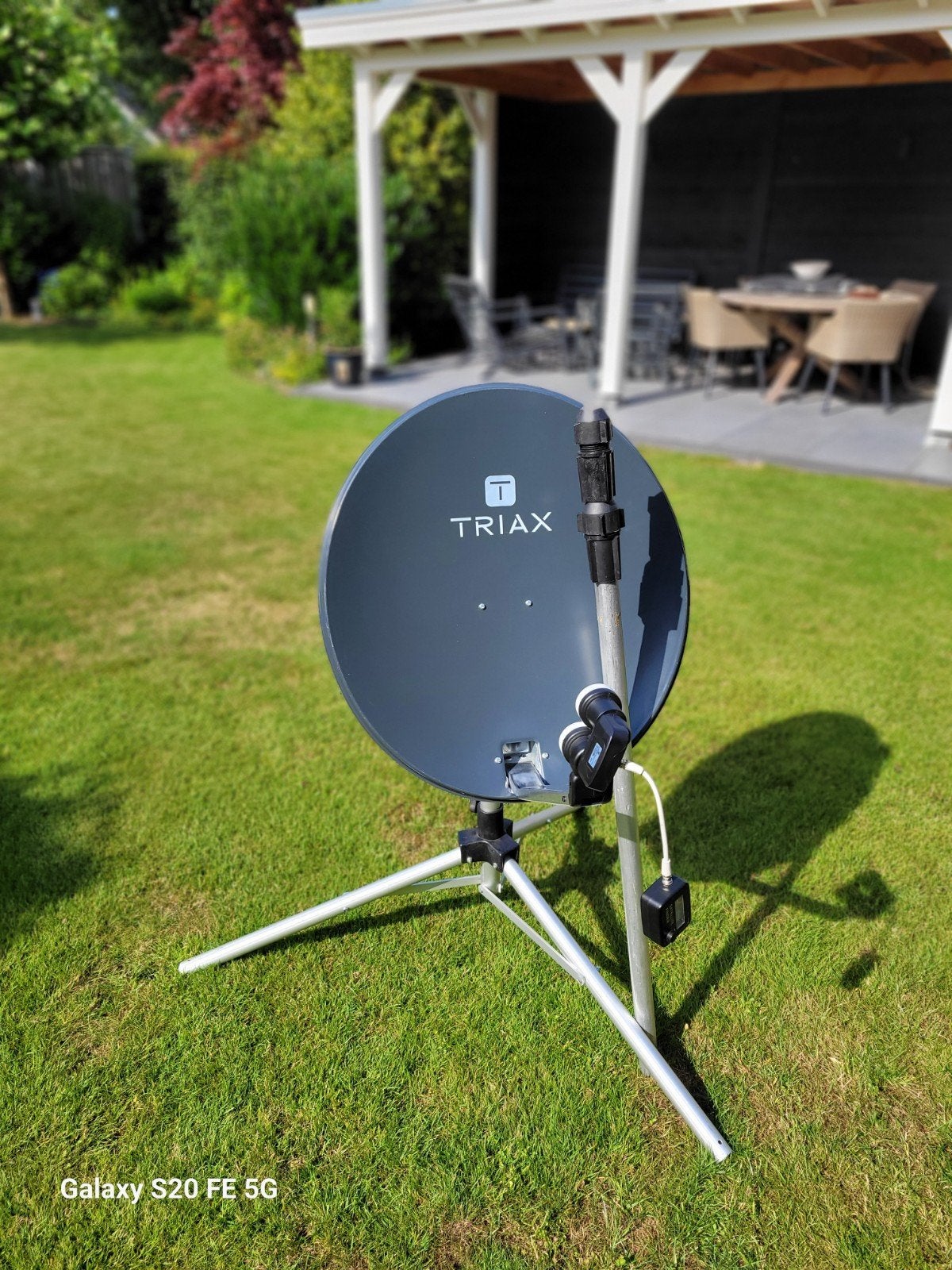Schotelantenne met statief en canal digitaal ontvanger, Audio, Tv en Foto, Schotelantennes, Ophalen, Overige merken