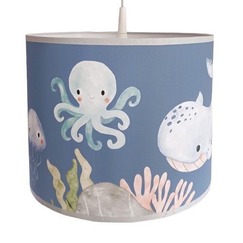 Hanglamp Dieren in de Oceaan Inktvis Blauw Little Dreamzzz, Bi & Li Creaties, Nieuw, Ophalen of Verzenden, Bilicreaties@gmail.com
