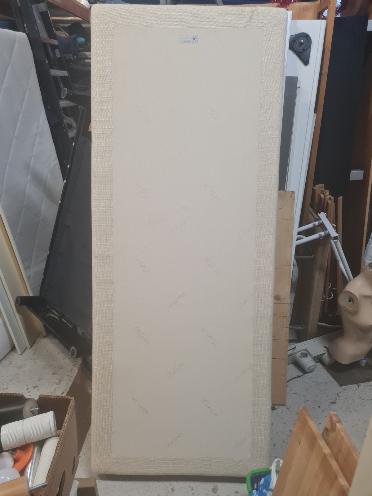 Pullman boxspring met verstelbare lattenbodem, Huis en Inrichting, Onbekend, raadpleeg Pullman website, Eenpersoons, Beige, Pullman