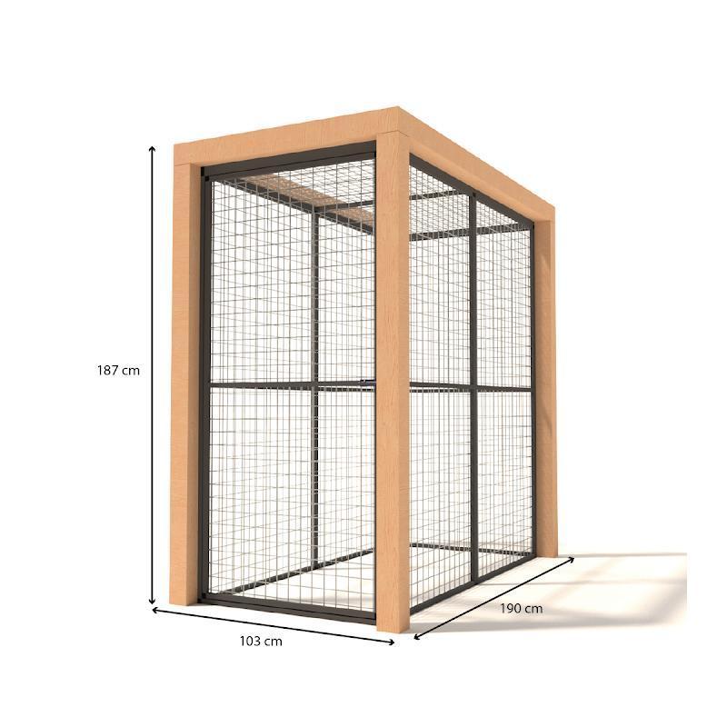 Volière Aluminium Olivia, Dieren en Toebehoren, Ophalen of Verzenden, Nieuw, Aluminium, Volière
