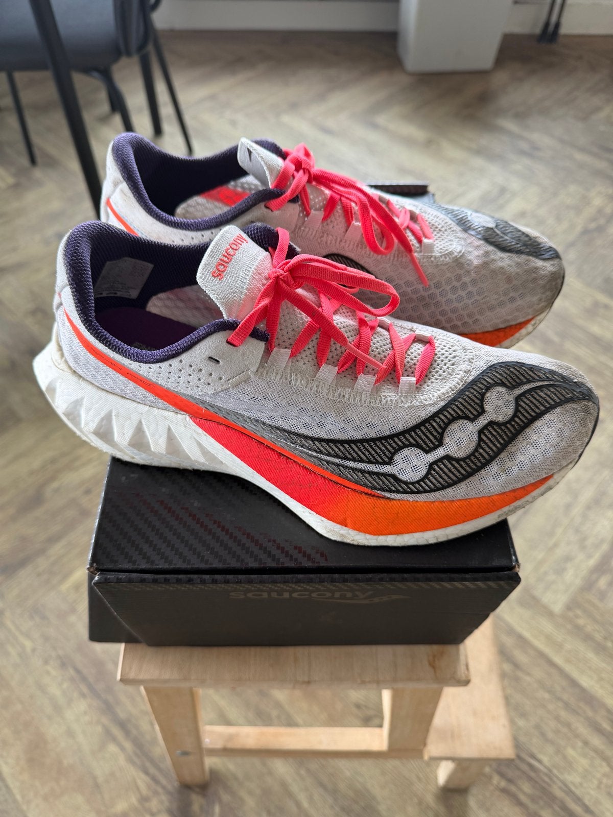 Saucony Endorphin Pro 4 Hardloopschoenen - Maat 44, Gebruikt, Hardloopschoenen, Hardlopen, Saucony