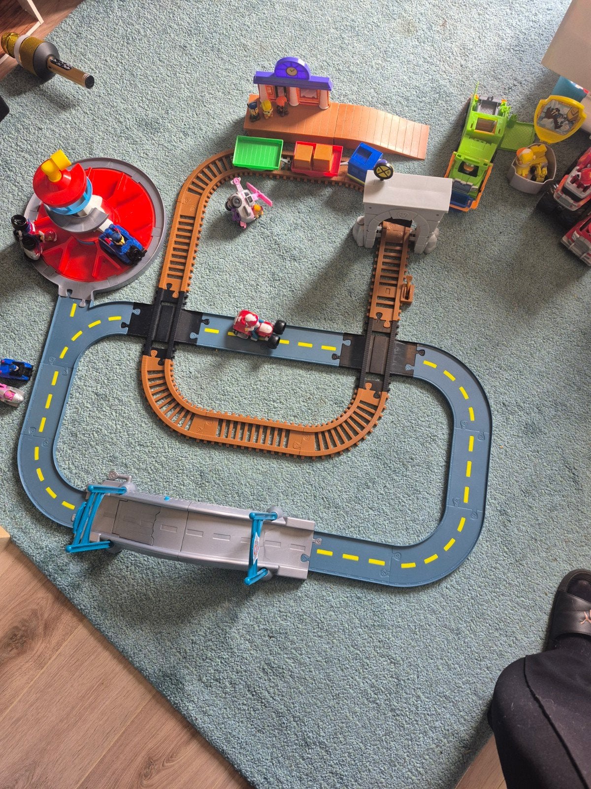 Grote Paw Patrol speelset met voertuigen en figuren, Ophalen, Gebruikt, Jongen of Meisje