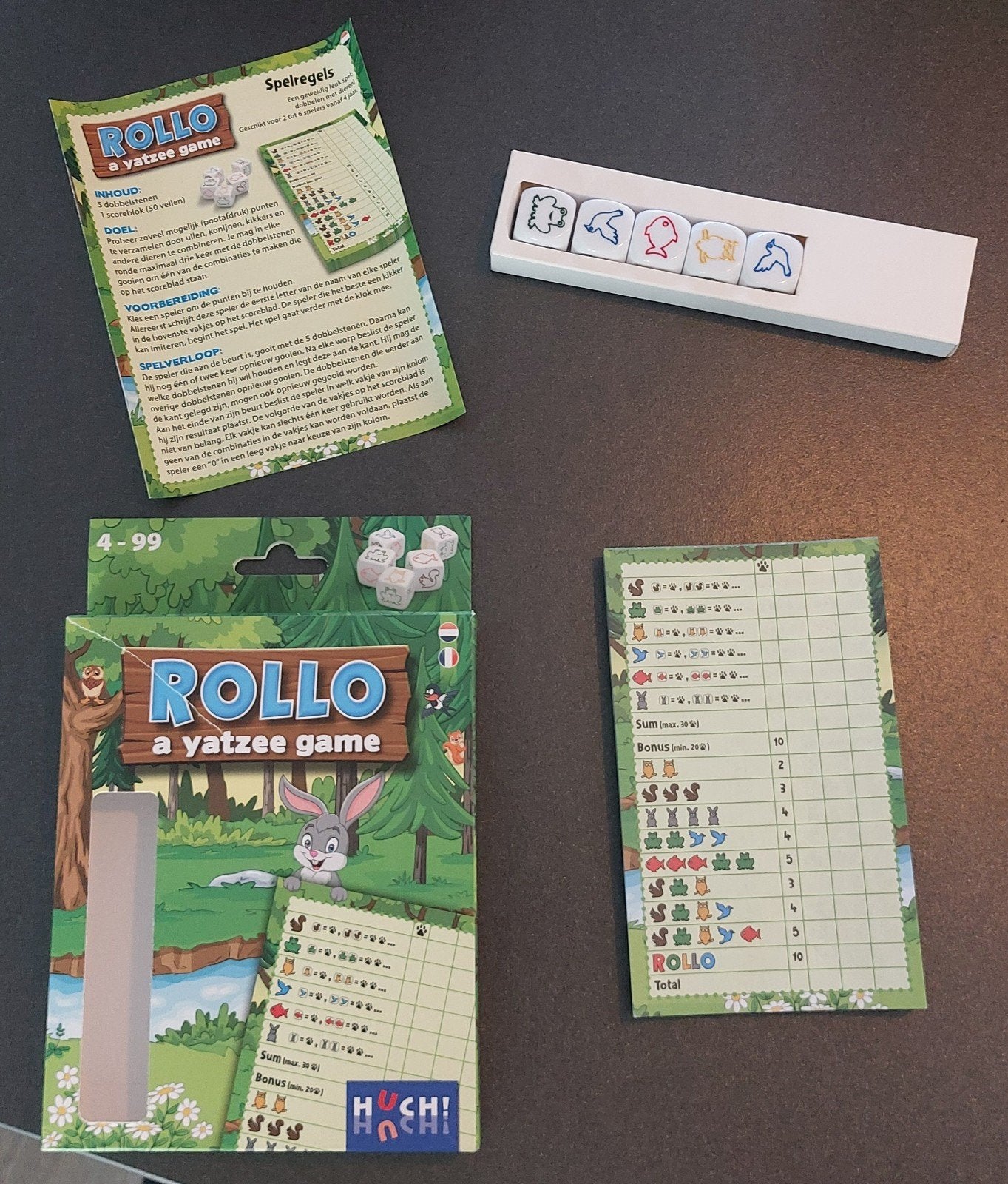 Rollo Yathzee spel - Leer Yathzee vanaf 4 jaar, Ophalen