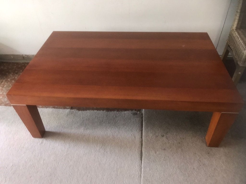 Kersenhouten salontafel, Huis en Inrichting, Tafels | Salontafels, Ophalen, Gebruikt, 100 tot 150 cm, 50 tot 100 cm