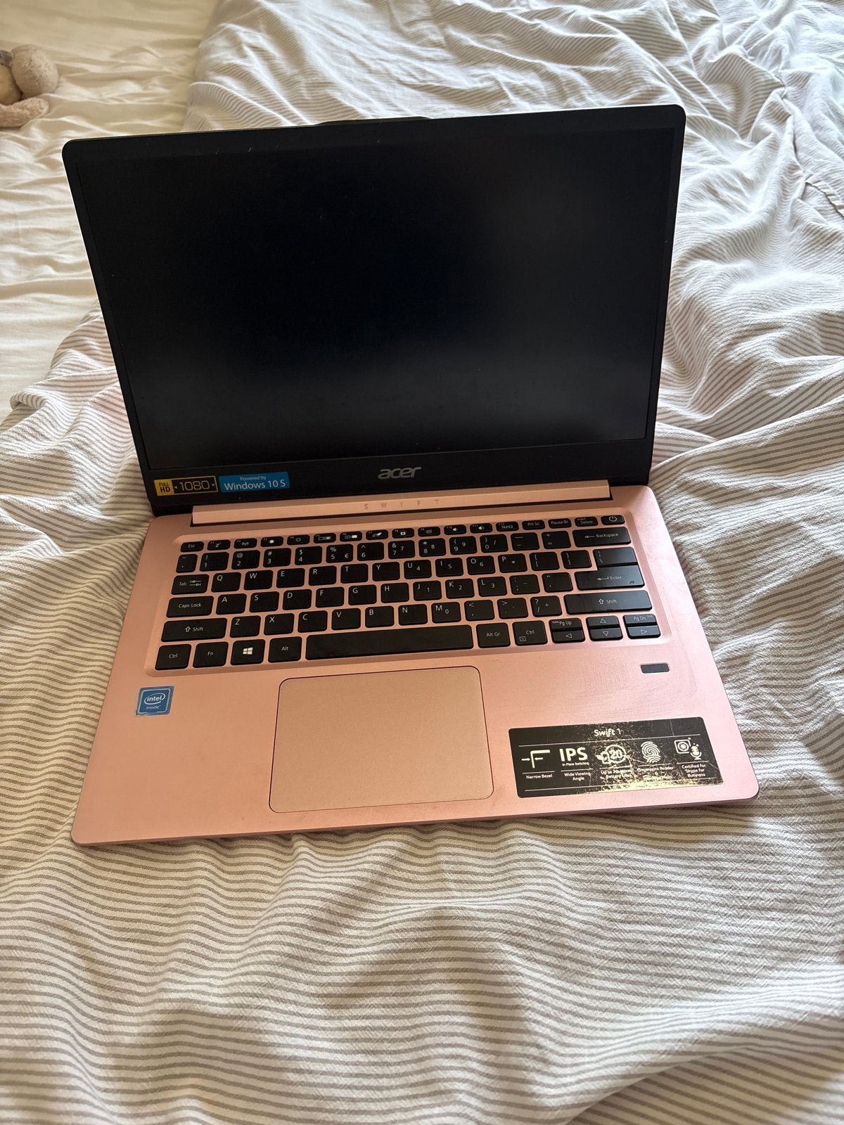Acer Swift 1 laptop - Roze, Computers en Software, Windows Laptops, Gebruikt, Qwerty, Verzenden, Minder dan 2 Ghz