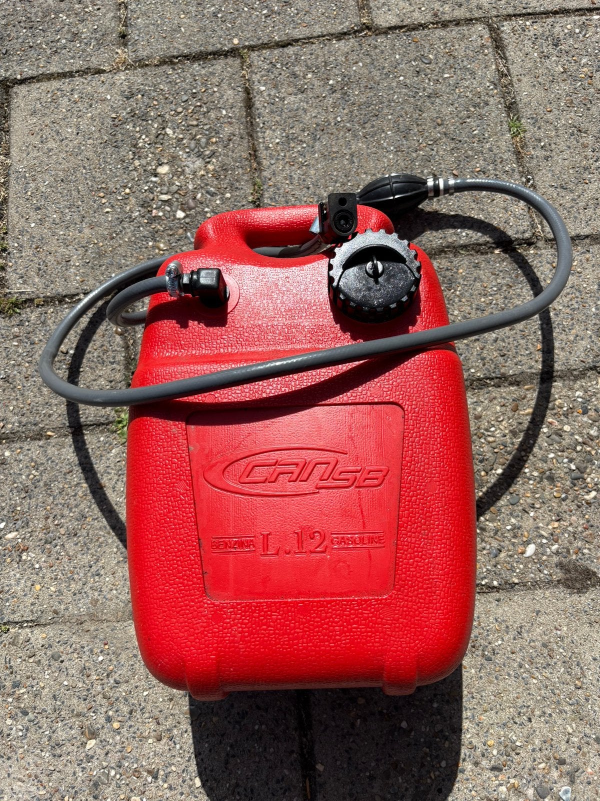 Externe tank met 4 pk 2 takt lang, Ophalen, Gebruikt, Motor en Techniek, Zeilboot