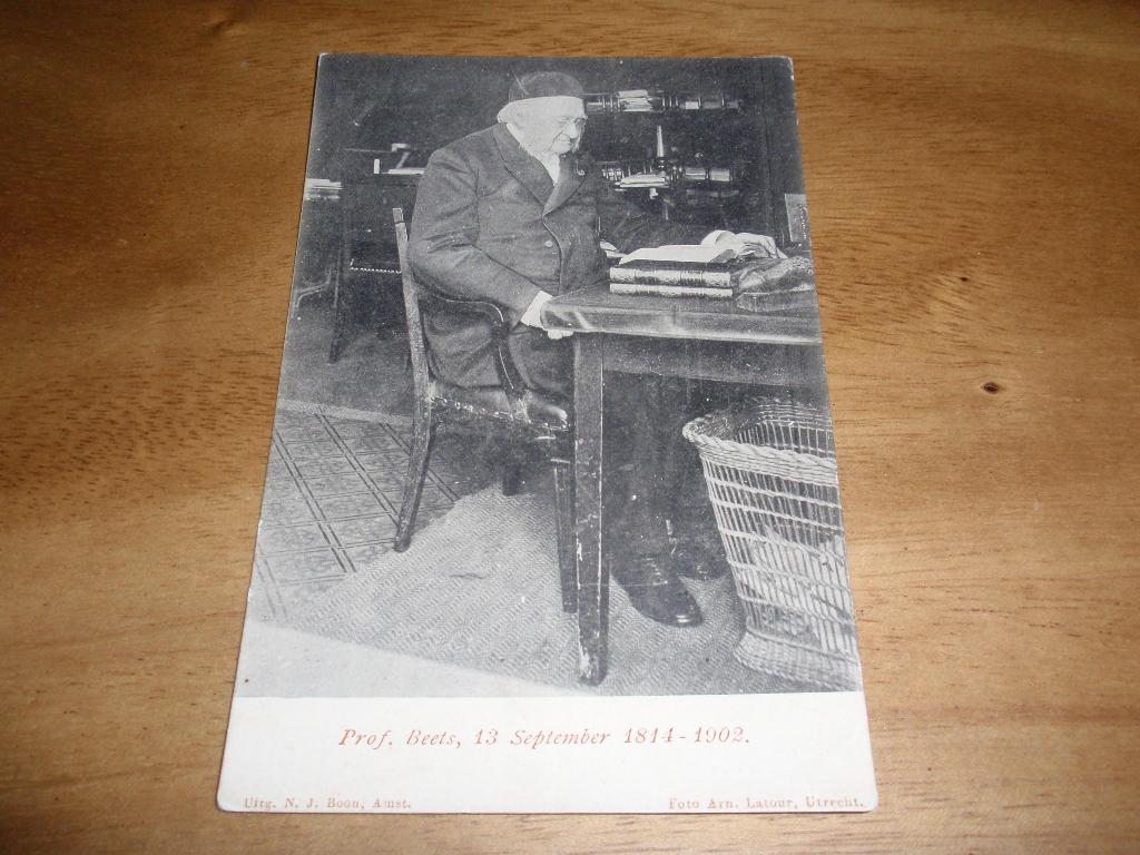 Prof Nicolaas Beets Hildebrand Theoloog Schrijver Haarlem, Verzamelen, Ansichtkaarten | Themakaarten, Verzenden, Voor 1920, Ongelopen