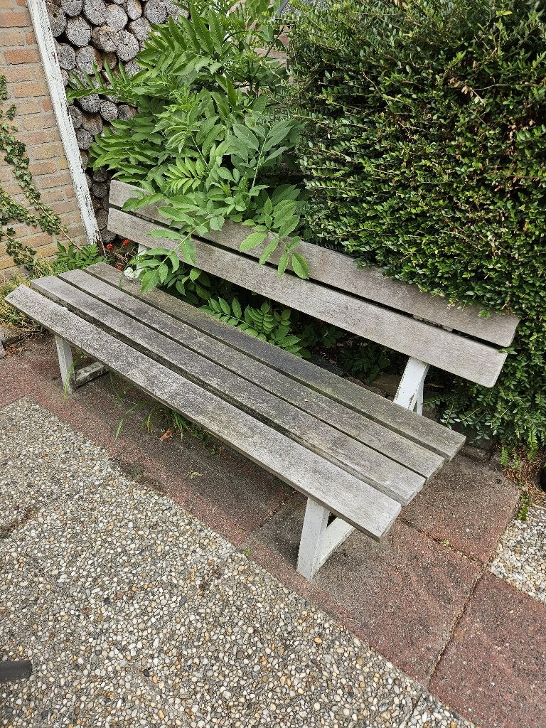 Vintage tuinbank, Ophalen, Gebruikt, Hout