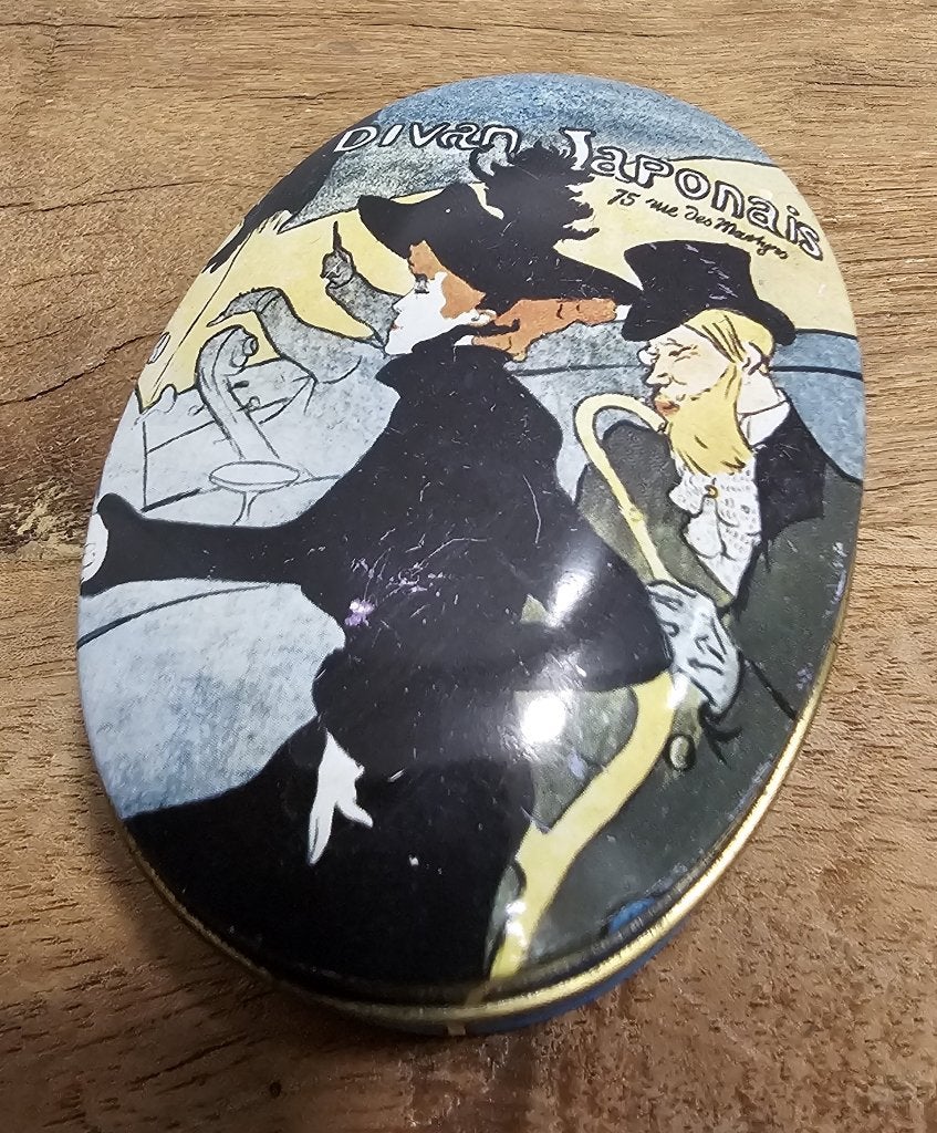 LEUK VINTAGE ZEEPBLIKJE - "LA DIVAN JAPONAIS", Verzamelen, Ophalen of Verzenden, Gebruikt, Overige, Overige merken