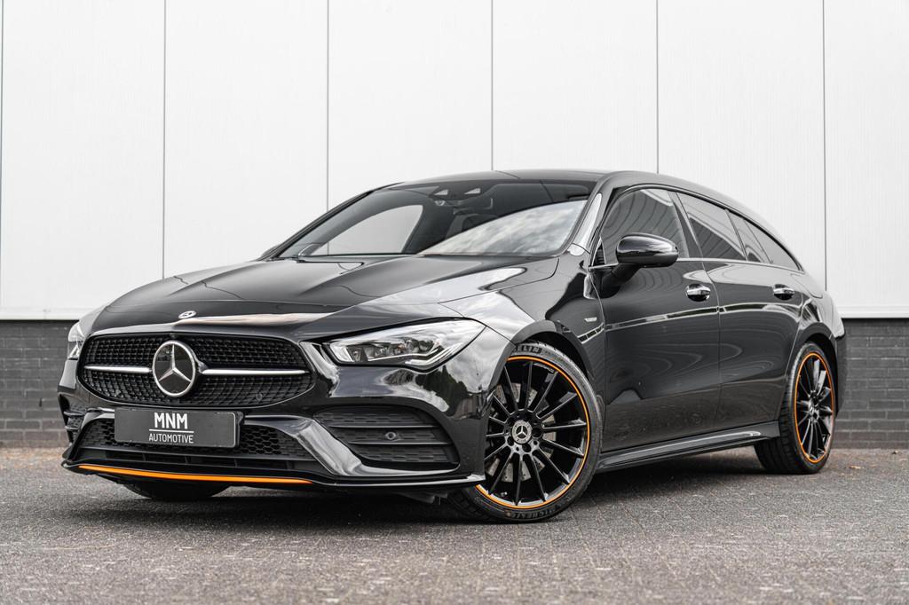 Mercedes CLA Shooting Brake 250 AMG Orange Edition|Pano|HUD|, CLA, Gebruikt, Zwart, Leder en Stof