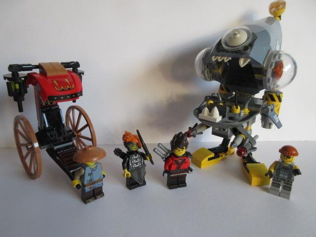 70629 Ninjago Movie, Piranha Attack met bouwtekening, Lego, Ophalen of Verzenden, Compleet, Zo goed als nieuw