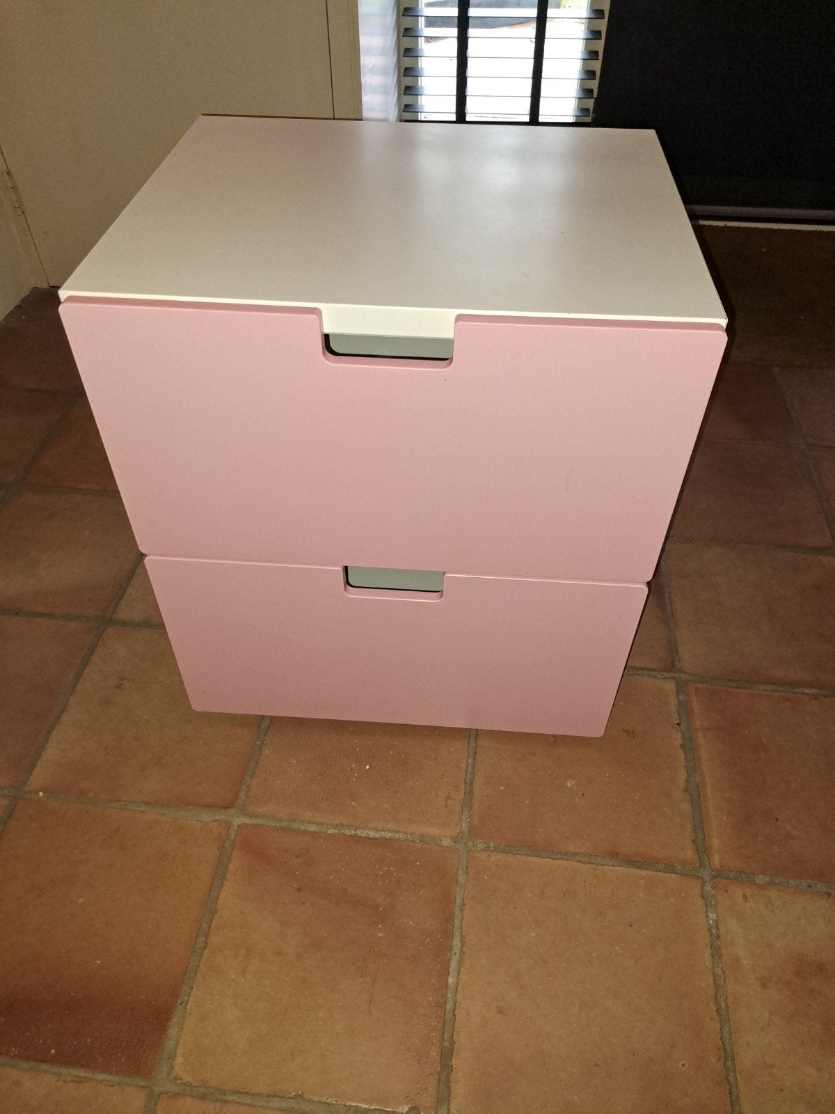Stuva Ladeblok met 2 lades van Ikea Roze en Wit, Ophalen, 1 of 2 laden, 50 tot 100 cm, Zo goed als nieuw
