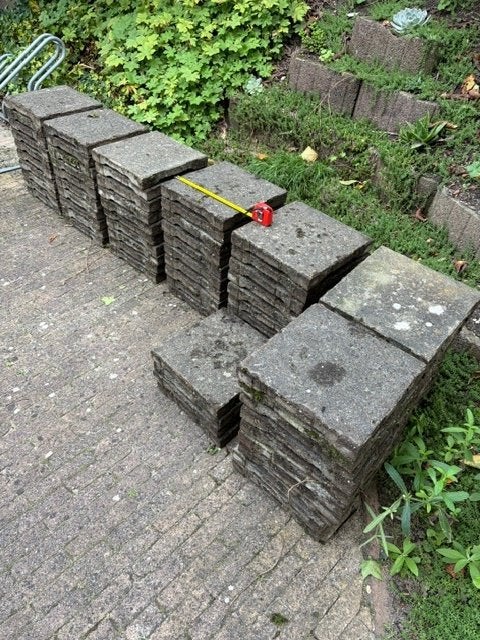 Terrastegels 30x30 Cm, Ophalen, 5 tot 10 m², Zo goed als nieuw, Beton