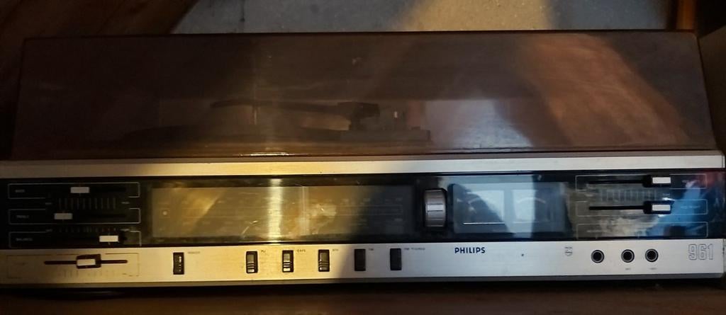 Philips Stereoset 3-in-1 Retro Model 70er Jaren, Ophalen, Gebruikt, Tuner of Radio, Philips