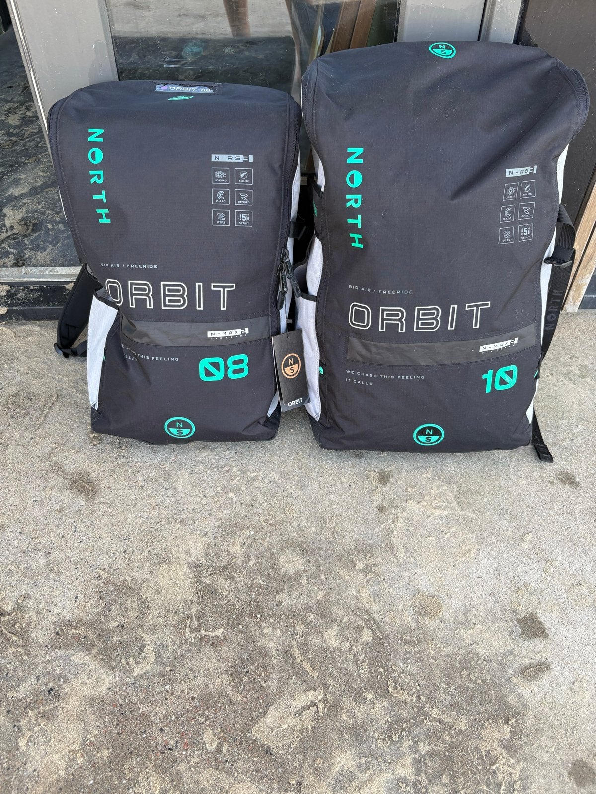 North Orbit 2026 Kitesurfset 8m + 10m + Navigator Pro Bar, 10 m², Geen board, Ophalen of Verzenden, Zo goed als nieuw