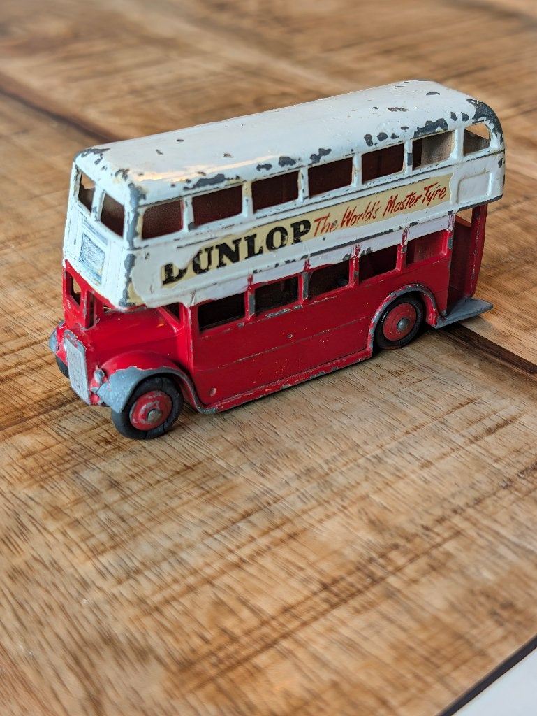 Dinky Toys 290 - Double Decker Bus (Dunlop), Ophalen of Verzenden, Gebruikt, Bus of Vrachtwagen, Dinky Toys