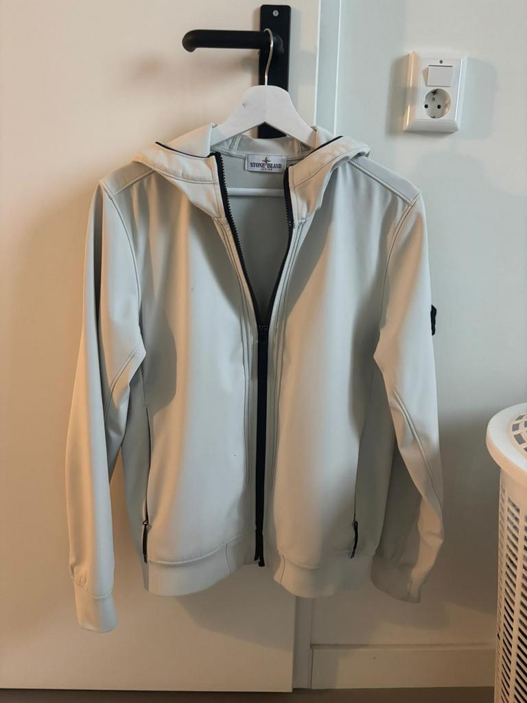 Stone Island Zomerjas Ice White, Ophalen of Verzenden, Gedragen, Overige maten, Wit